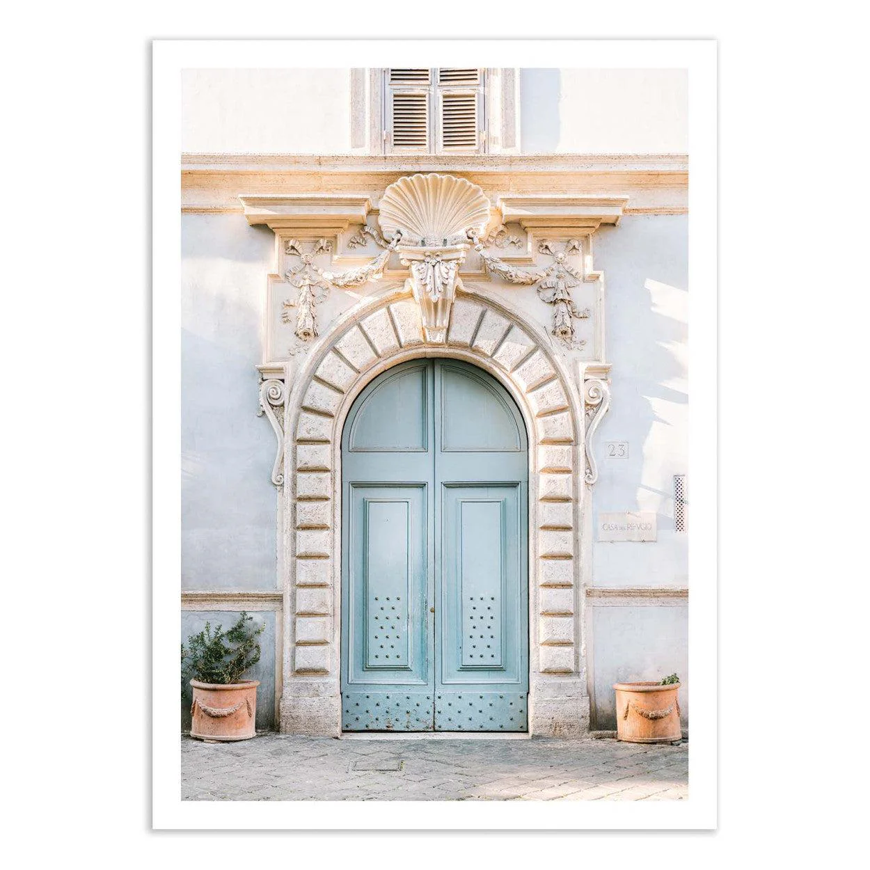 Art-Poster - Blue tones of Rome - Italy travel photography Raisa Zwart