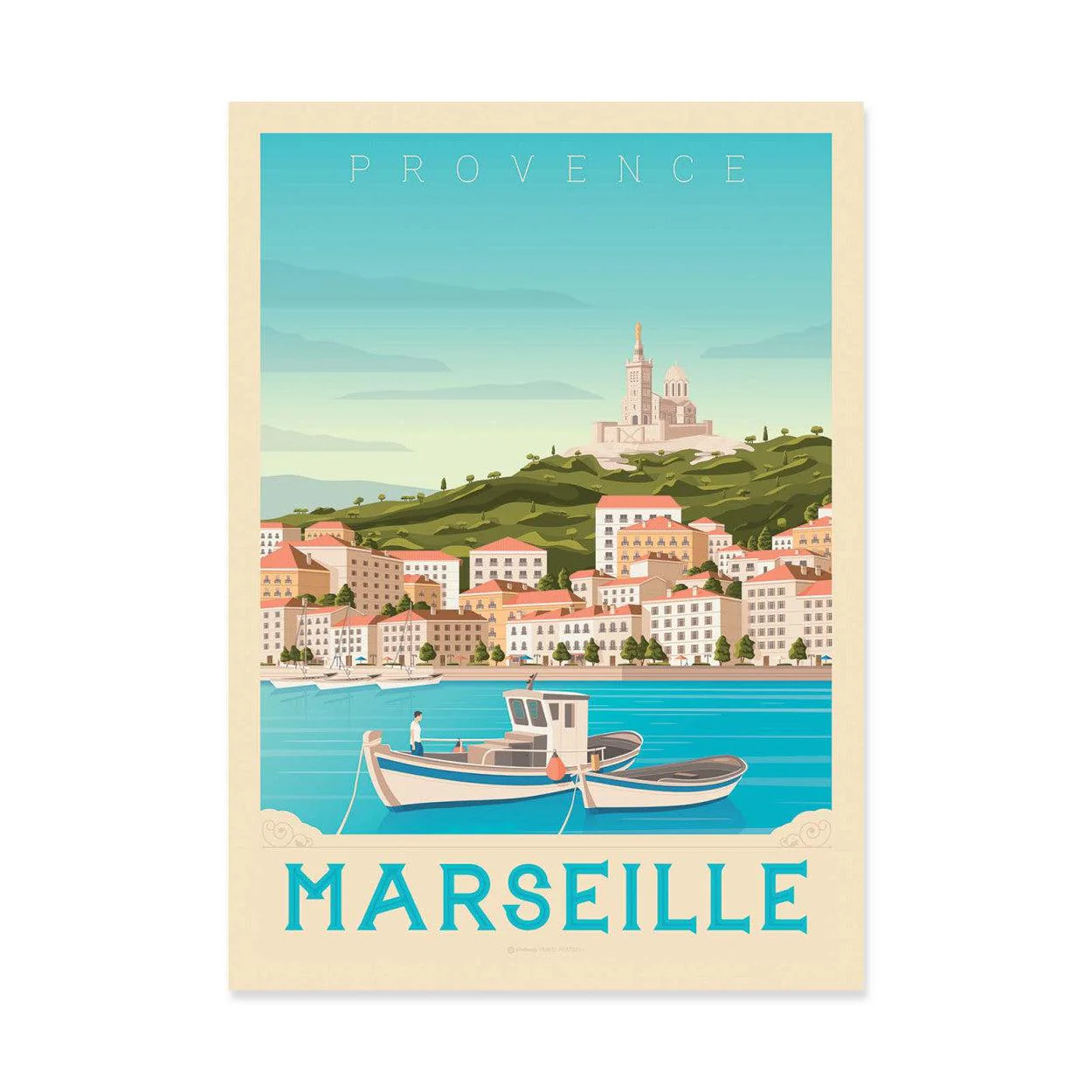 Art-Poster - Marseille - Olahoop Travel Posters