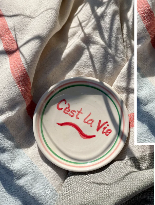 Assiette I Grand modèle I C'est la vie