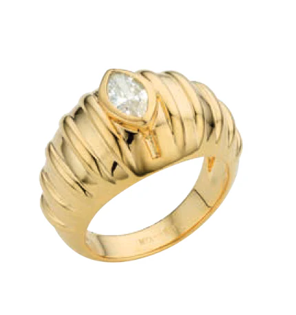 BAGUE WHITE STONE CARRIE