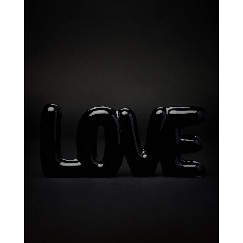 Balloon Lettering Love Black