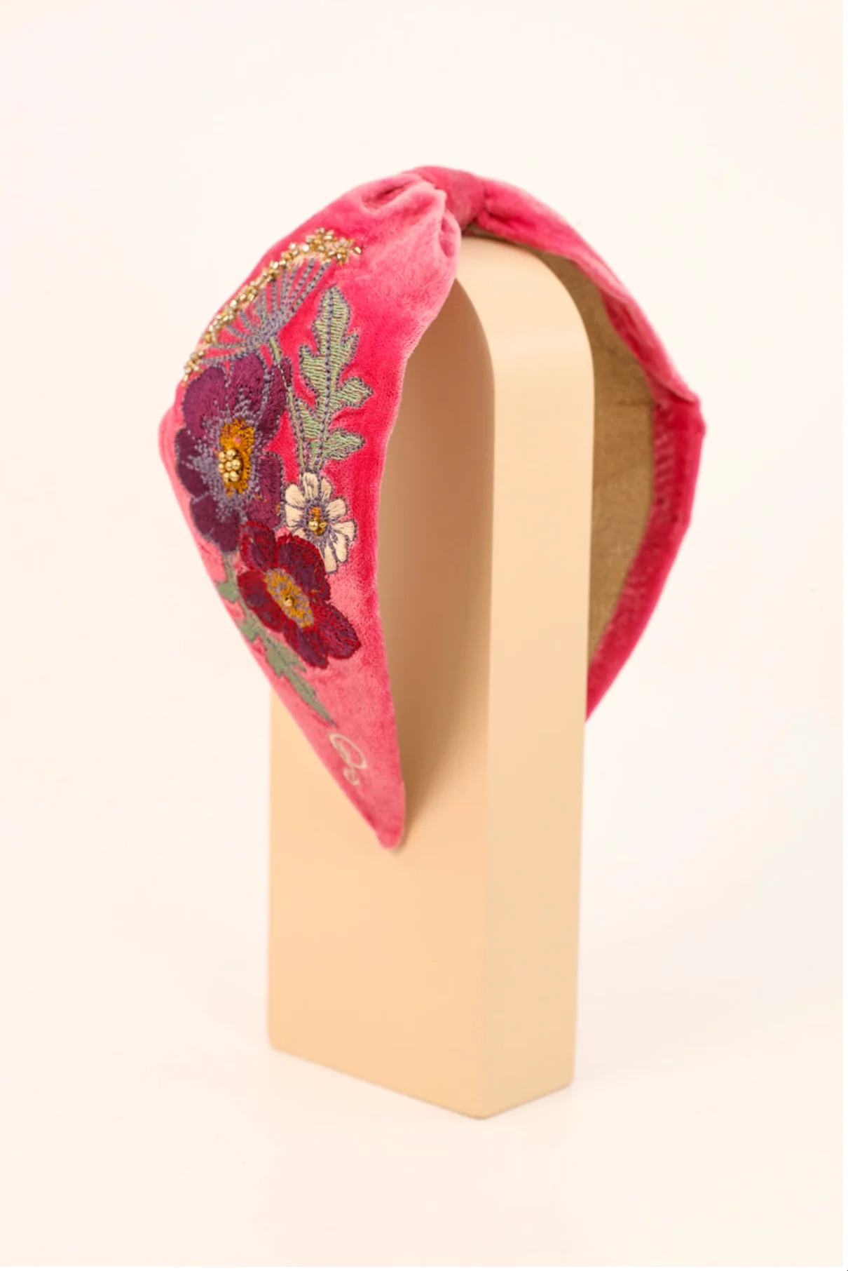 Bandeau serre-tête brodé I Rose - Image 2