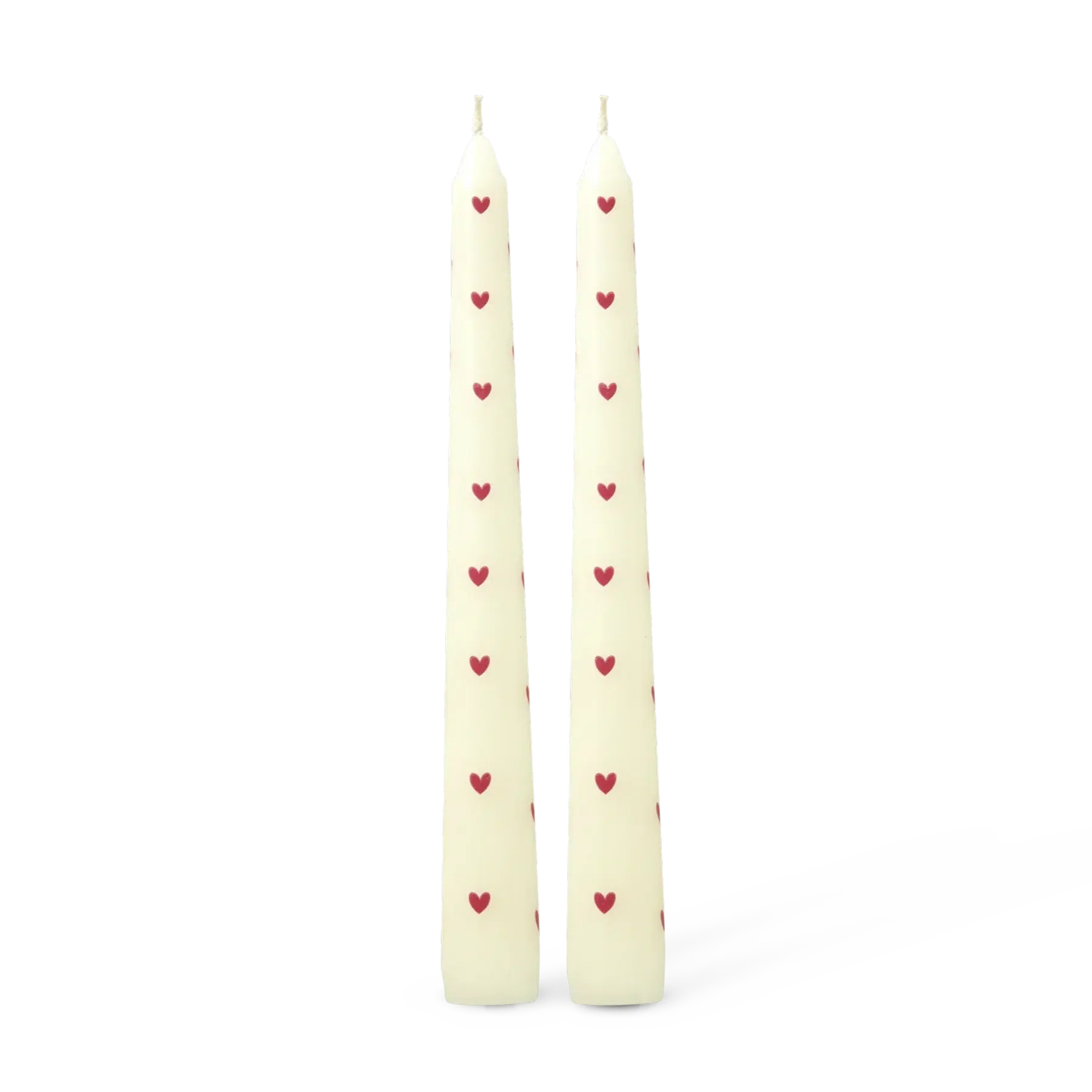 Bougies coeurs par 2