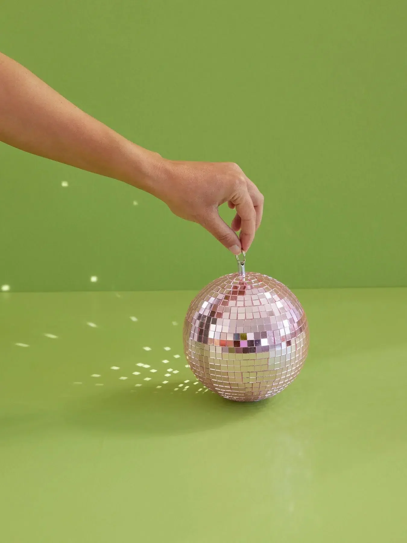 Boule Disco Ronde Moyenne - Rose