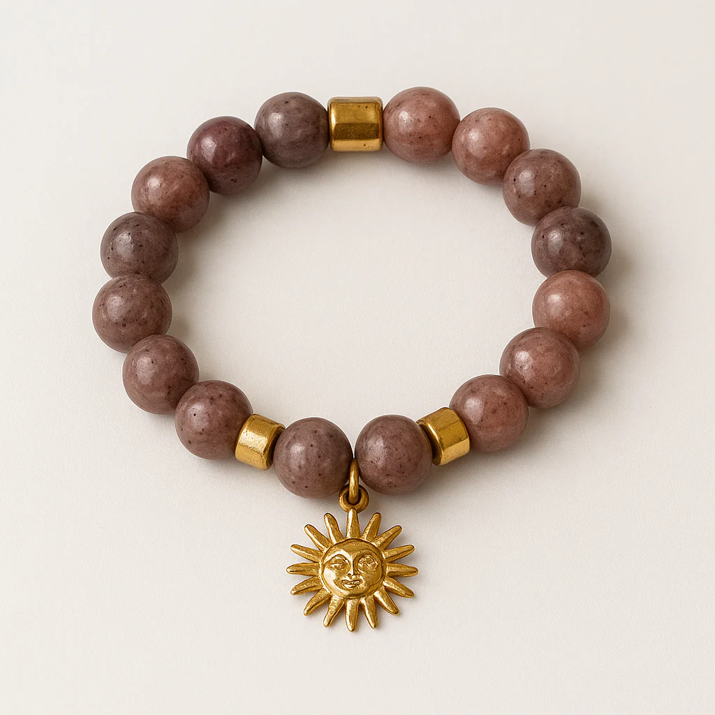 Bracelet Élastique quartz Fraise