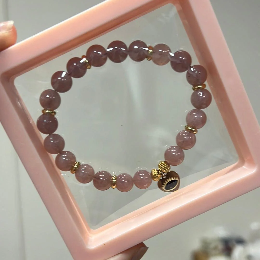 Bracelet en Pierre - Quartz rose
