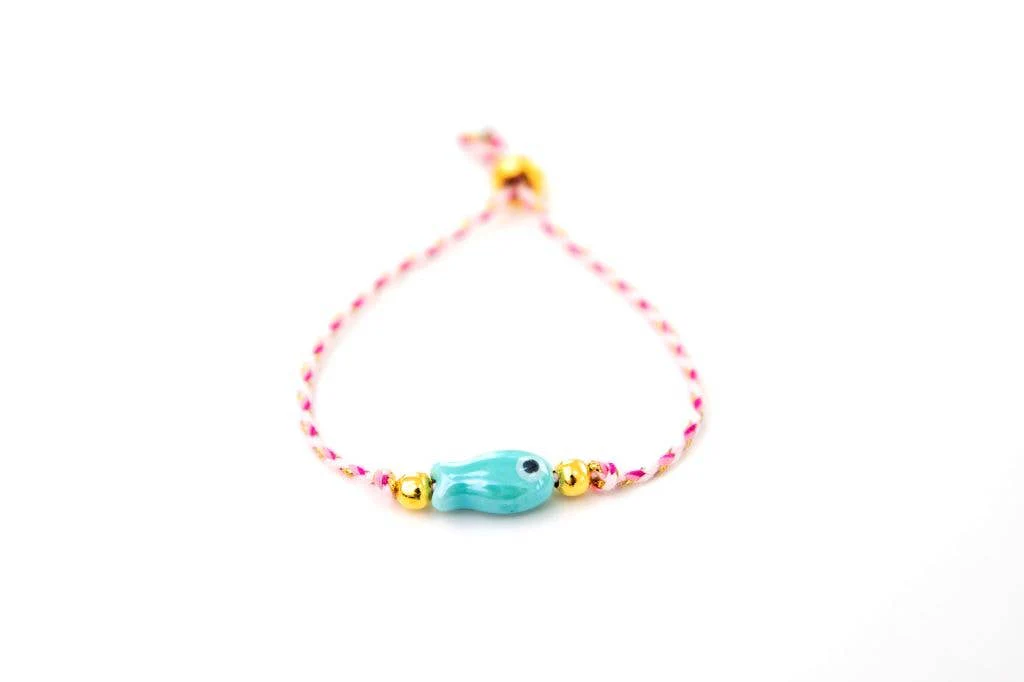 Bracelet poisson bleu