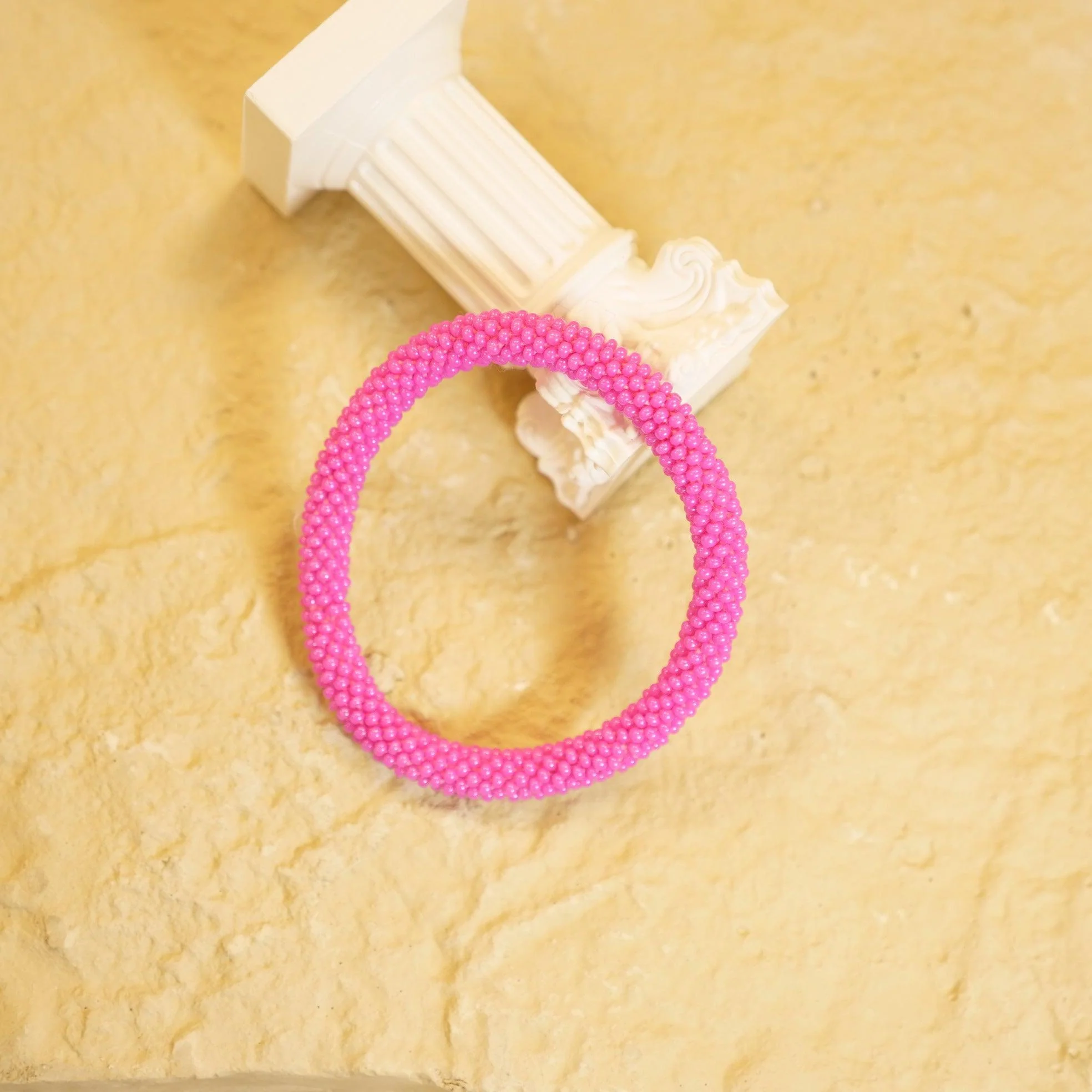 Bracelet Roll-On Népalais I Rose