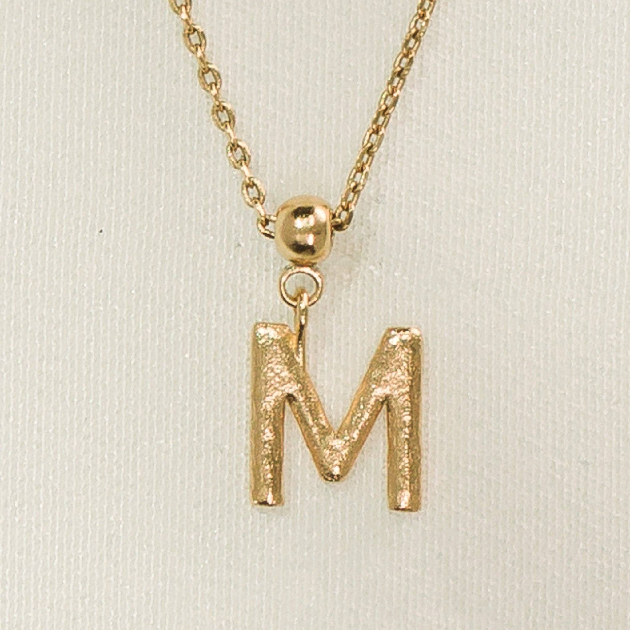 Breloque en forme de lettre | Bijoux en or, cadeau imperméable: B / Breloque seulement - Image 20