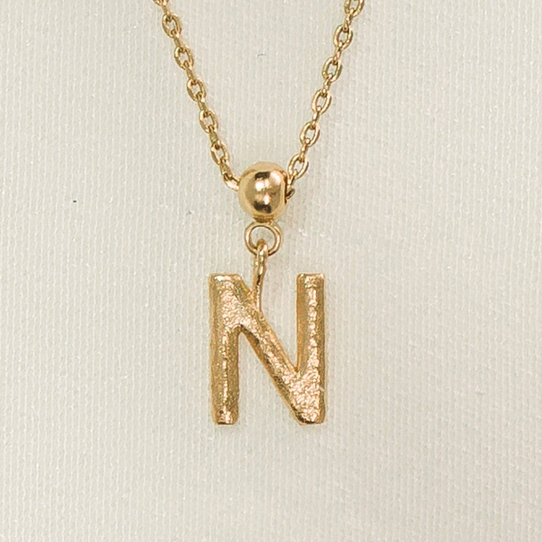 Breloque en forme de lettre | Bijoux en or, cadeau imperméable: E / Breloque seulement - Image 21