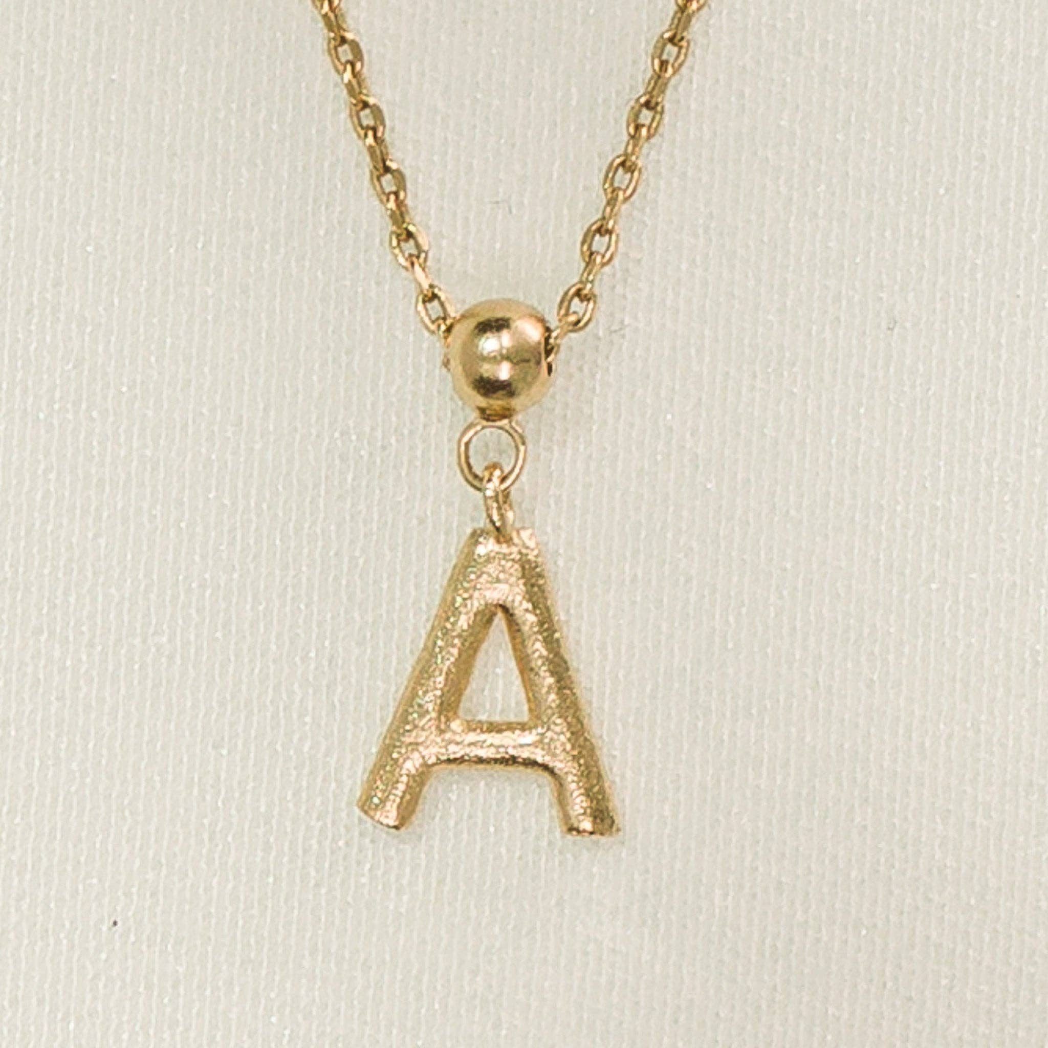 Breloque en forme de lettre | Bijoux en or, cadeau imperméable: N / Breloque seulement - Image 9