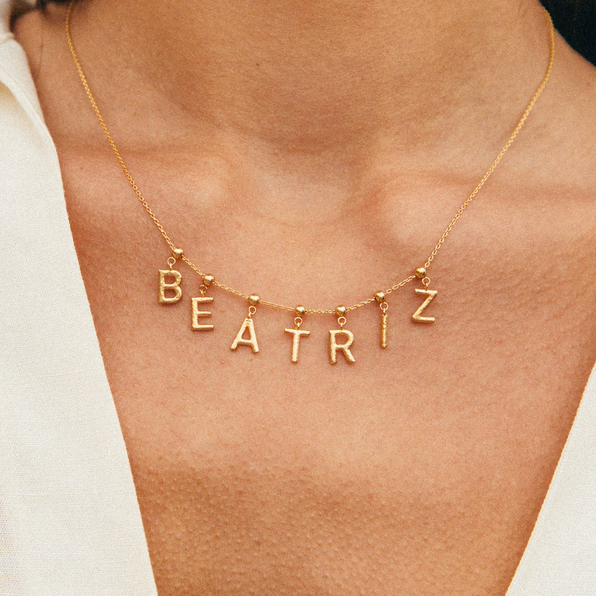 Breloque en forme de lettre | Bijoux en or, cadeau imperméable: T / Breloque seulement - Image 3
