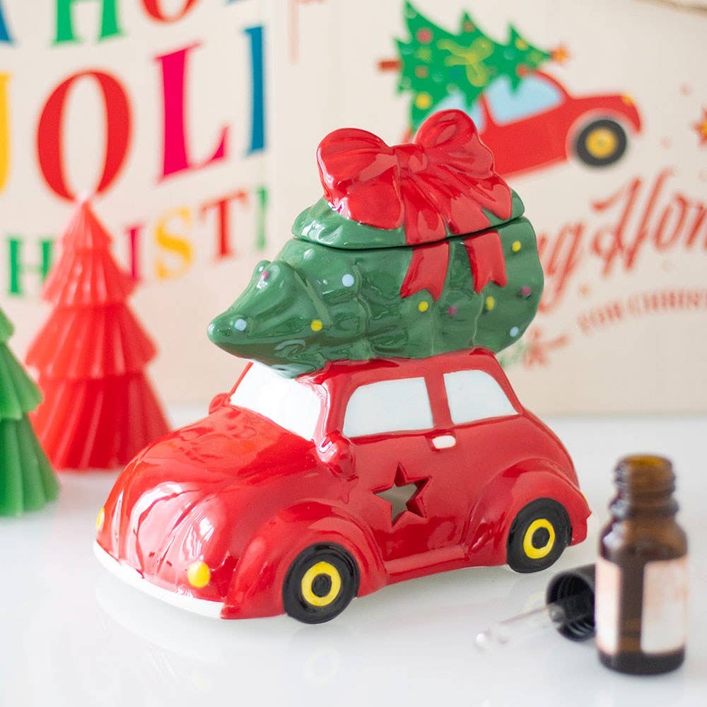 Brûleur d'huile Voiture Classique avec Sapin de Noël