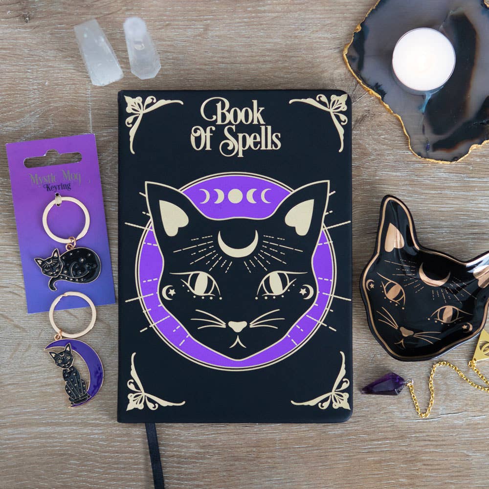Carnet de notes Mystic Mog Black Cat au format A5