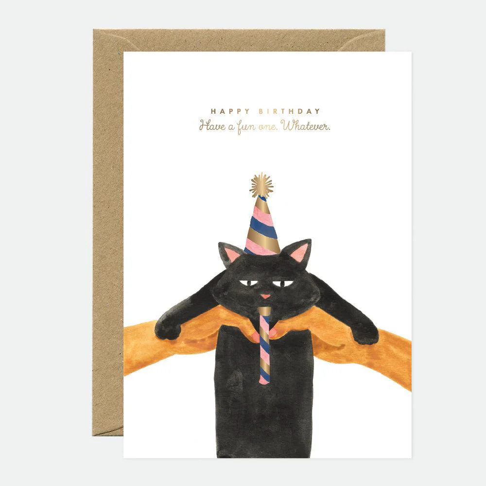CARTE ANNIVERSAIRE | WHATEVER CAT BDAY