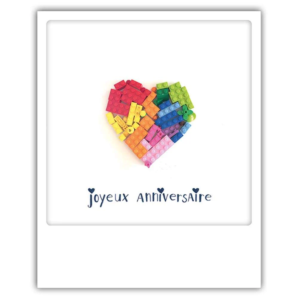 Carte postale - Format Polaroide - Joyeux anniversaire