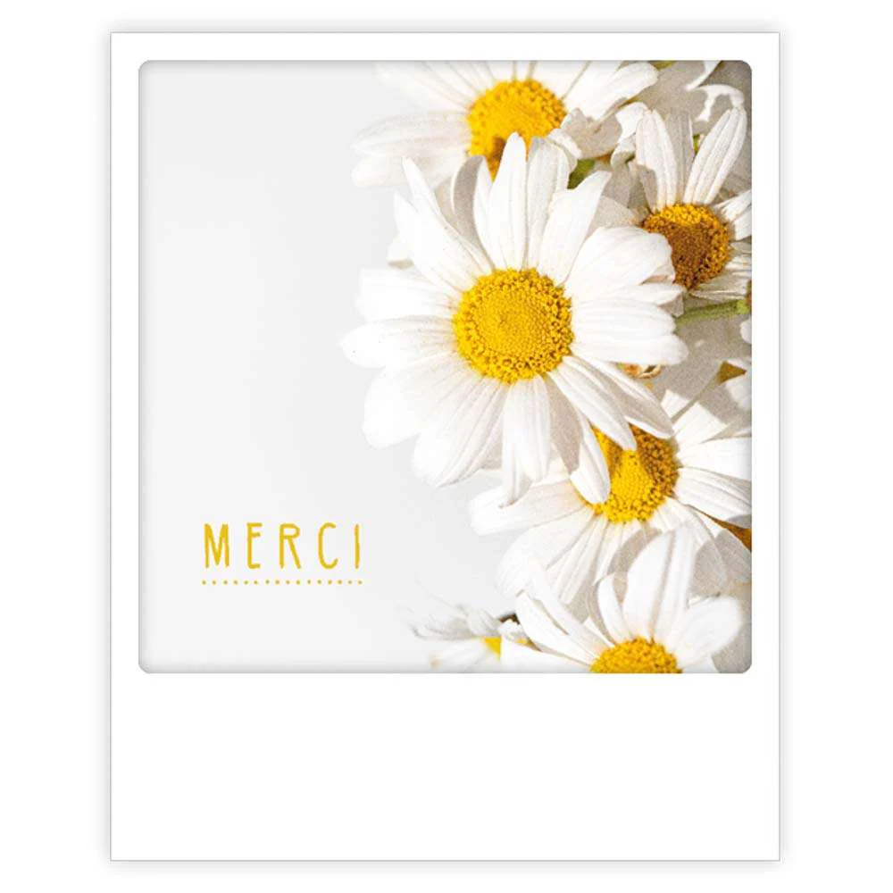 Carte postale - Format Polaroide - Merci