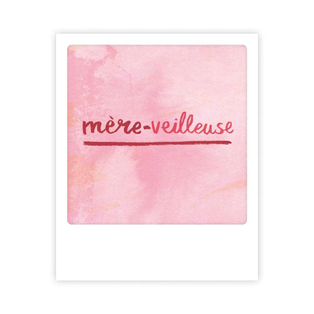 Carte postale - Format Polaroide - Mère-veilleuse