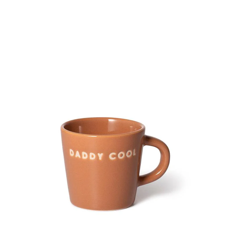 Ceramic espresso cup DADDY COOL terracotta 80ml