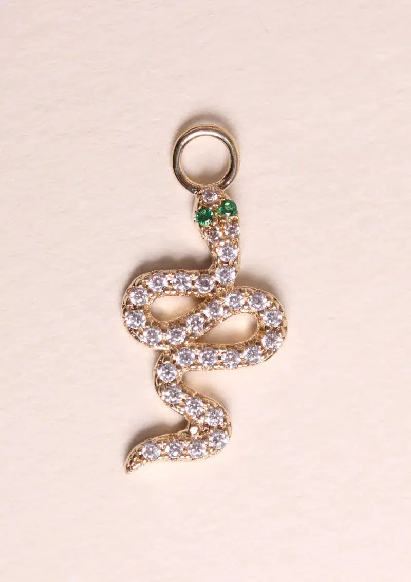 Charm pour boucle - Serpent brillant