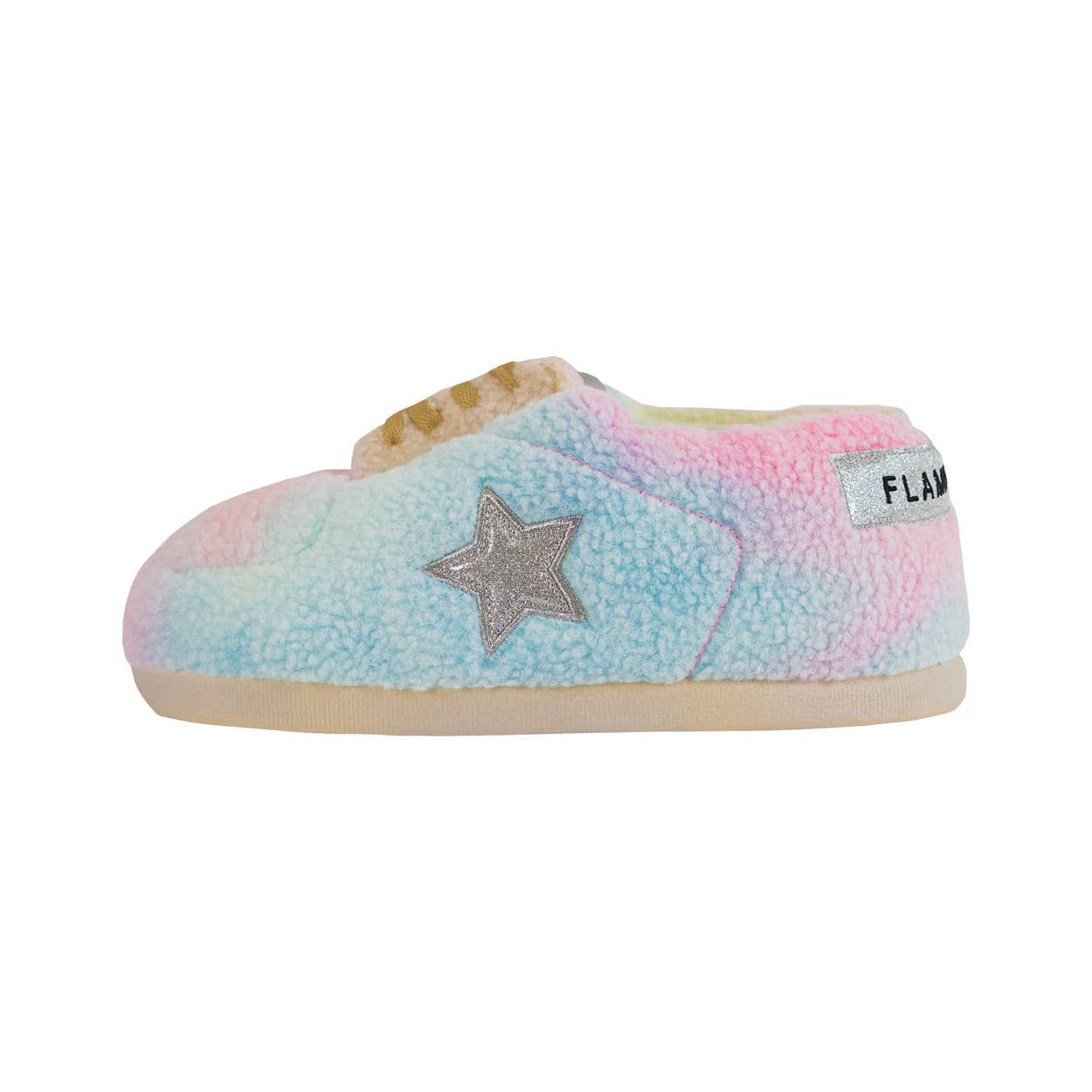 Chaussures d'intérieur en peluche géantes multicolores - Image 2