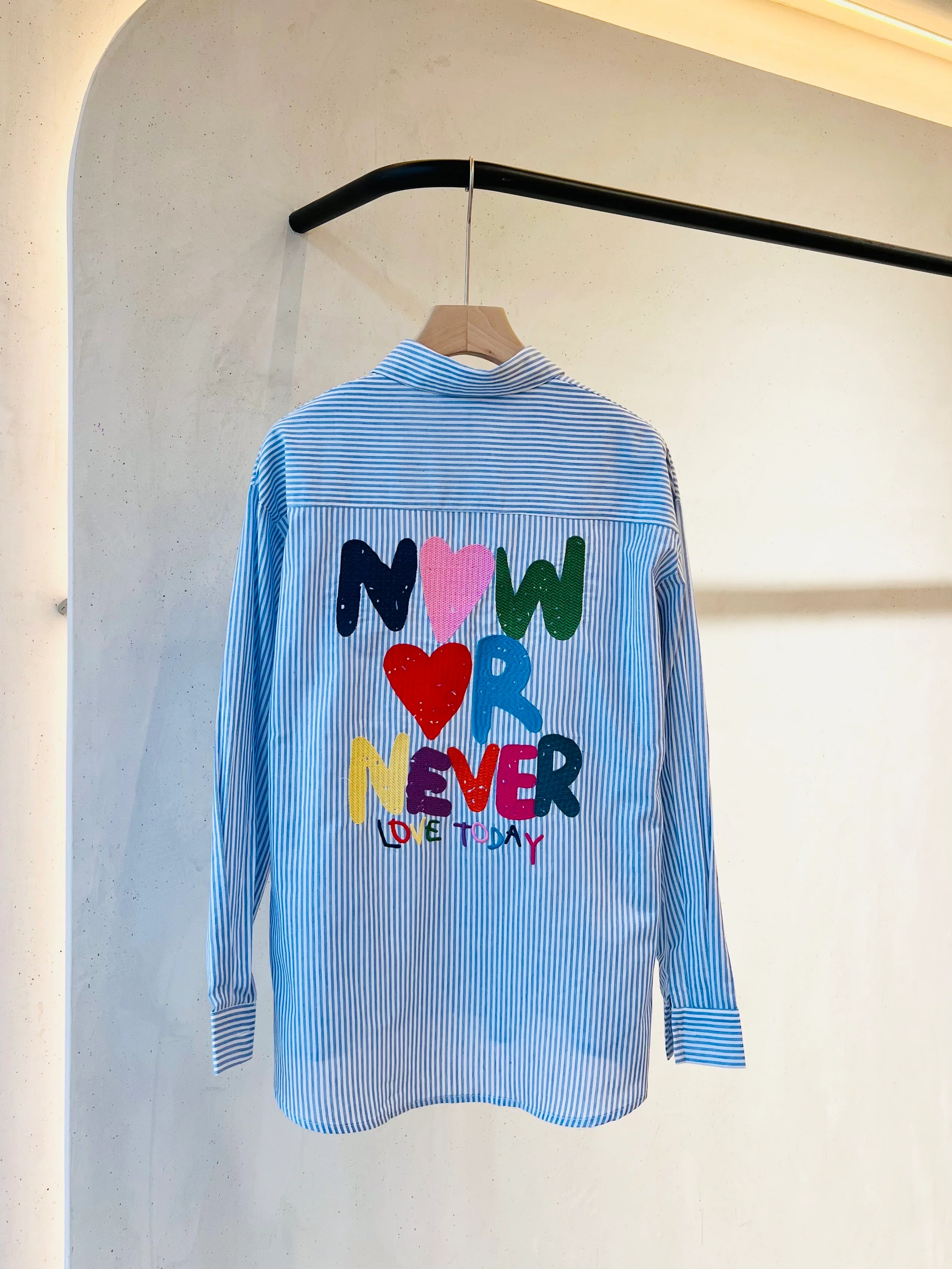 Chemise Now or never I Bleu