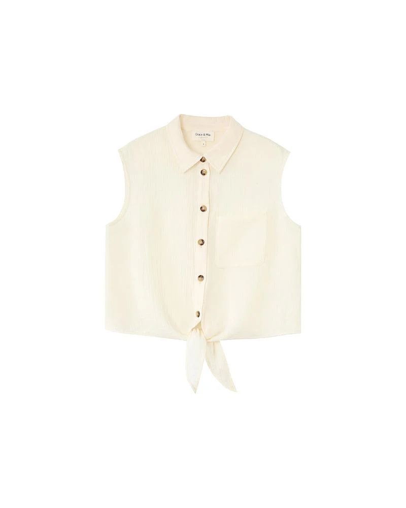 CHEMISE REGLISSE ECRU