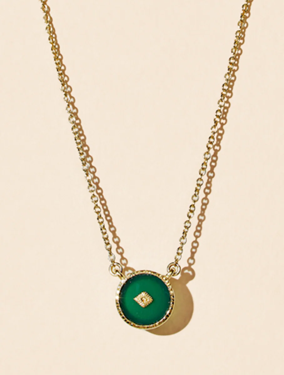 COLLIER SANJA - ONYX VERT