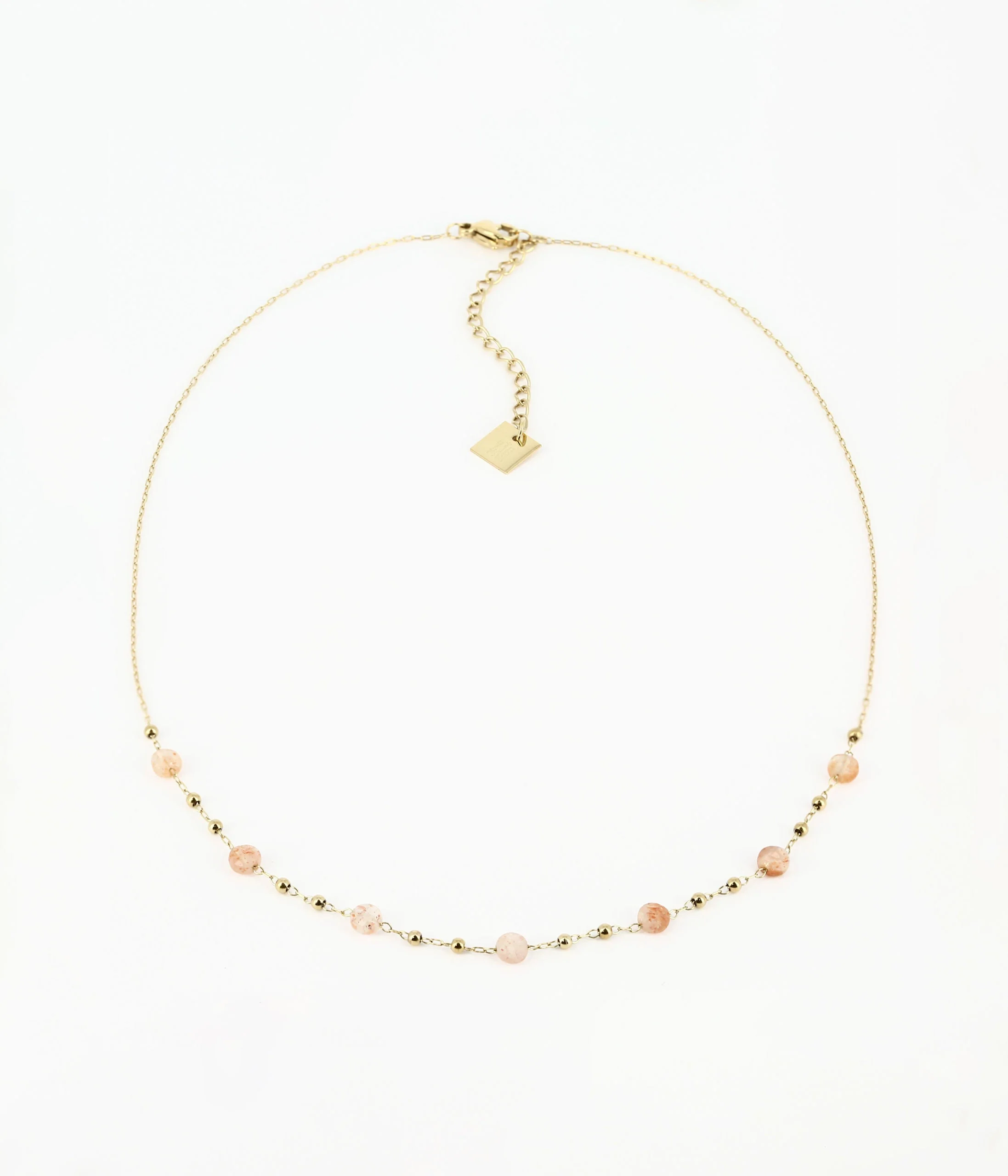 Collier Zoé - Pierre de Soleil (Bonne humeur, équilibre et vitalité intérieur)