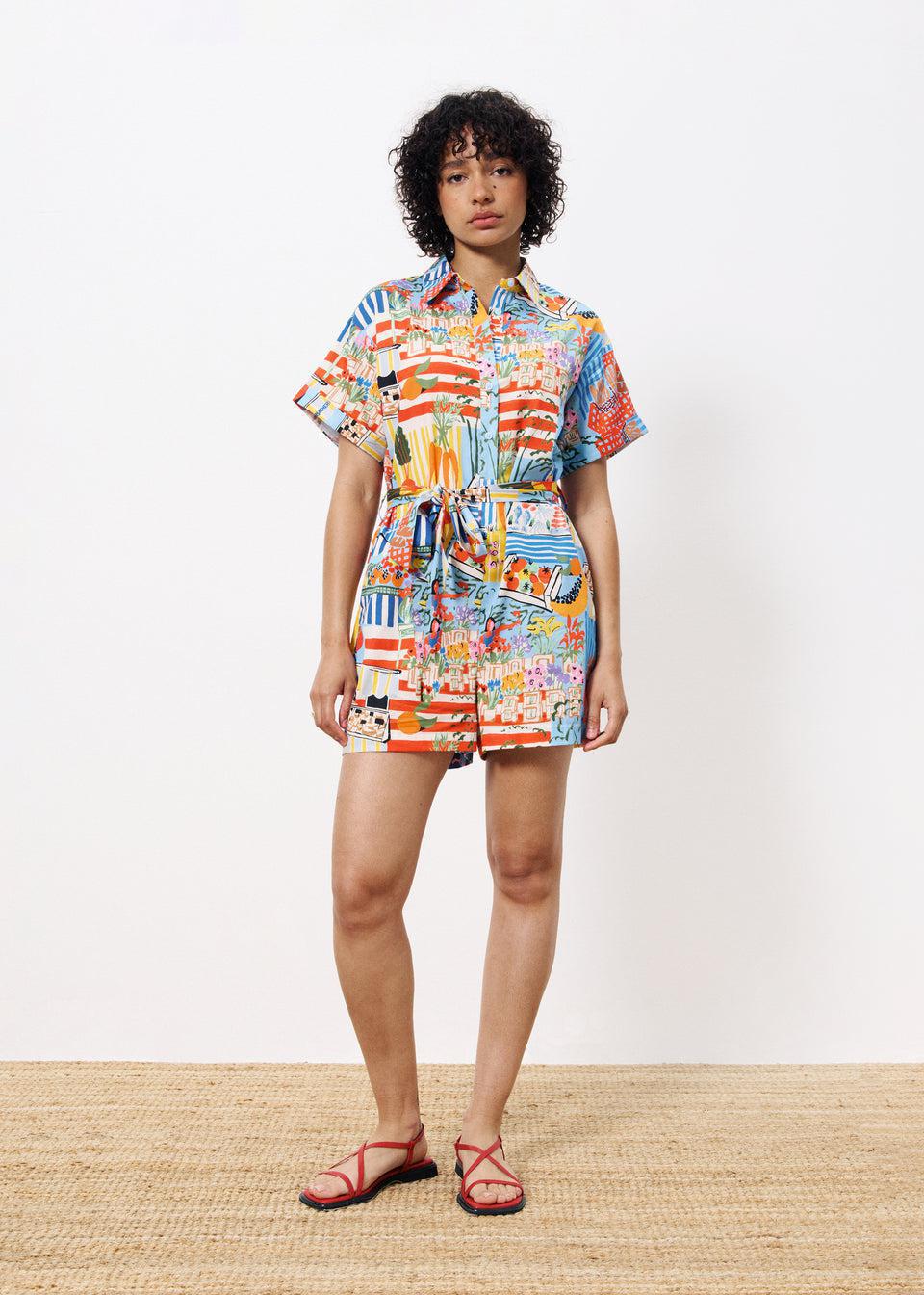 Combishort CLEMIRE Marche bleu