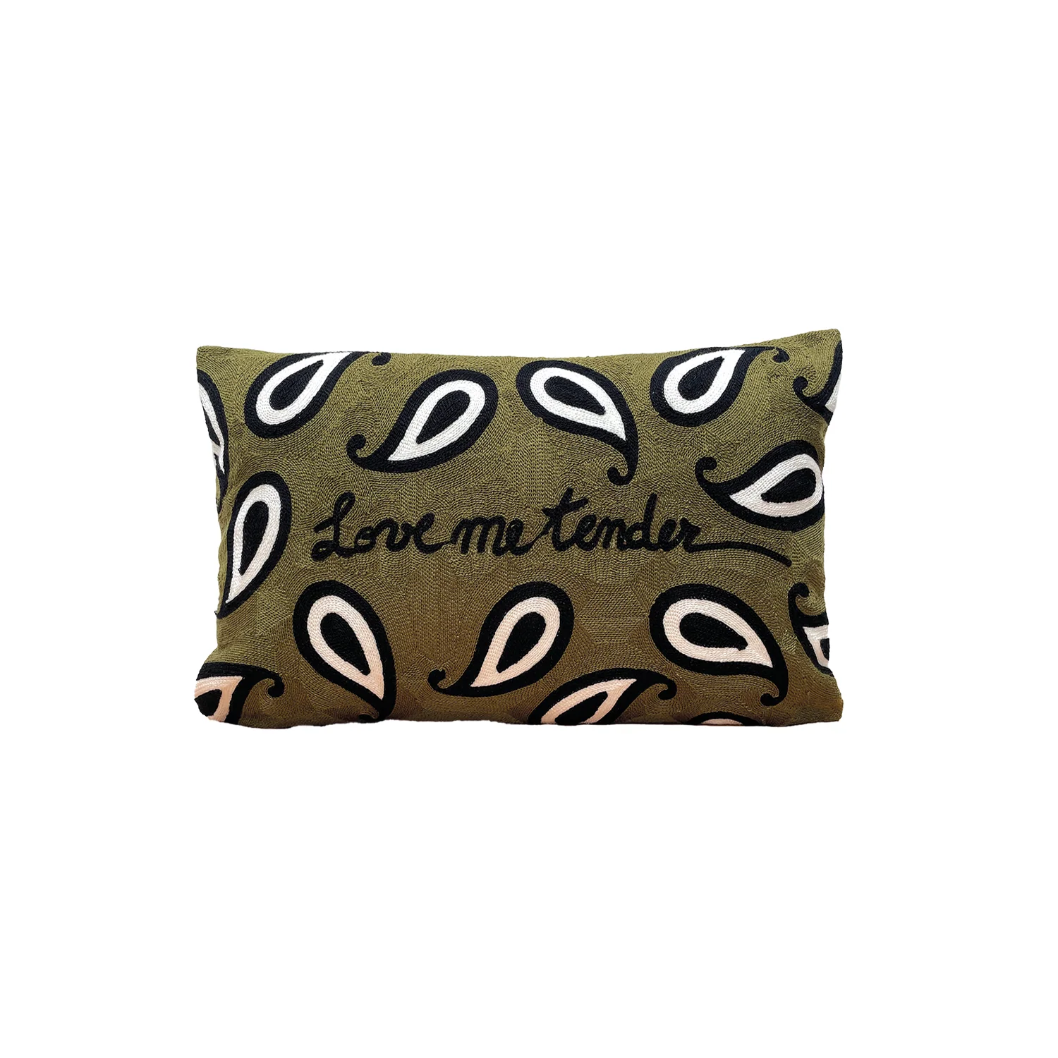 Coussin Influence bandana kaki 30x50cm
