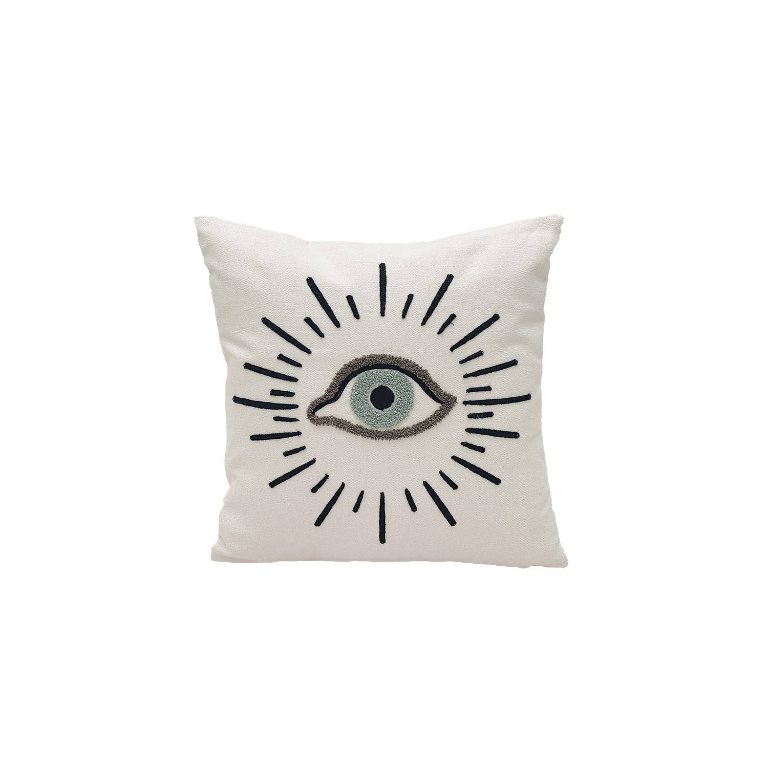 Coussin Influence œil bleu 40x40cm