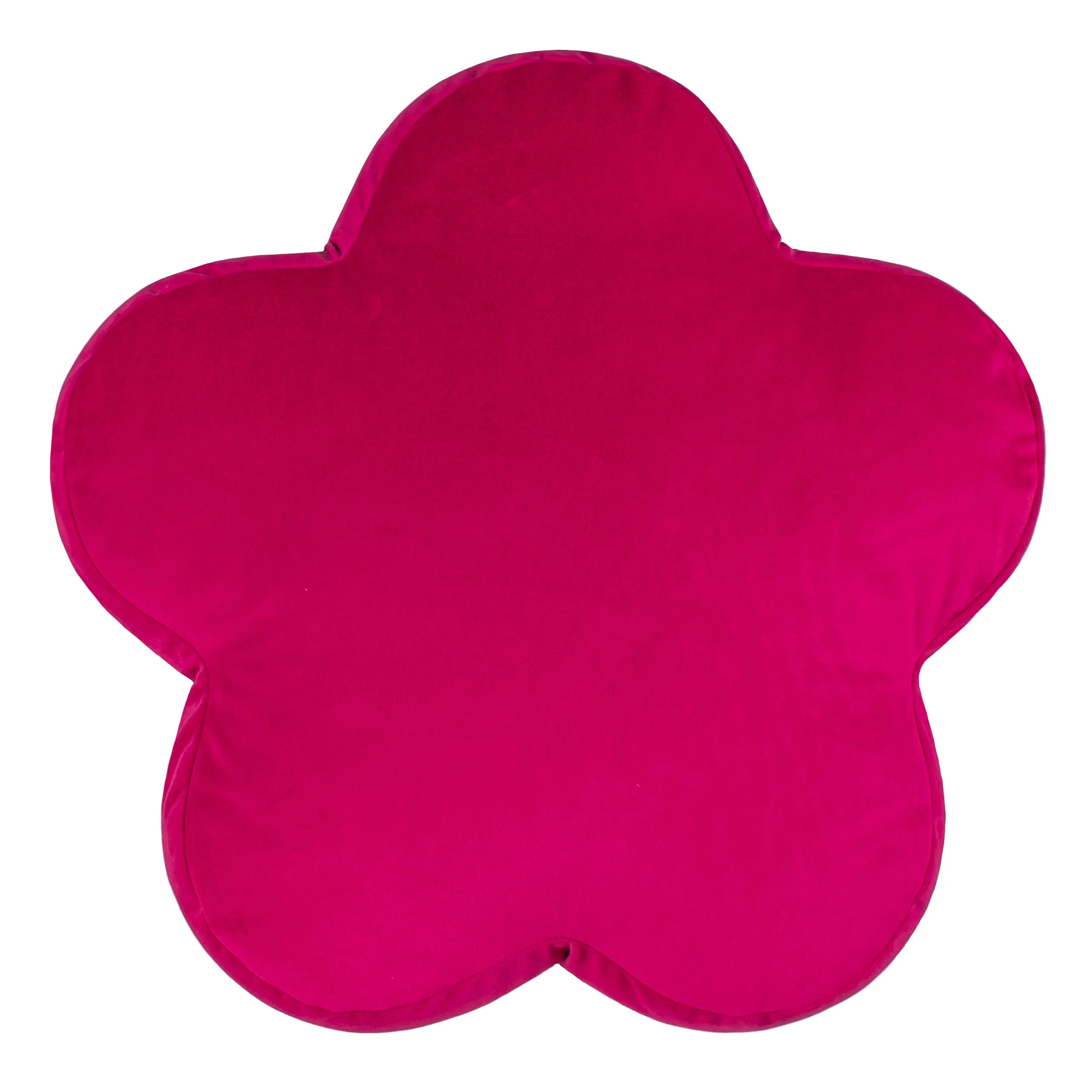 Coussin réversible Flower Velvet Hot Pink: Rose Chaud / 45 x 45 cm - Image 2