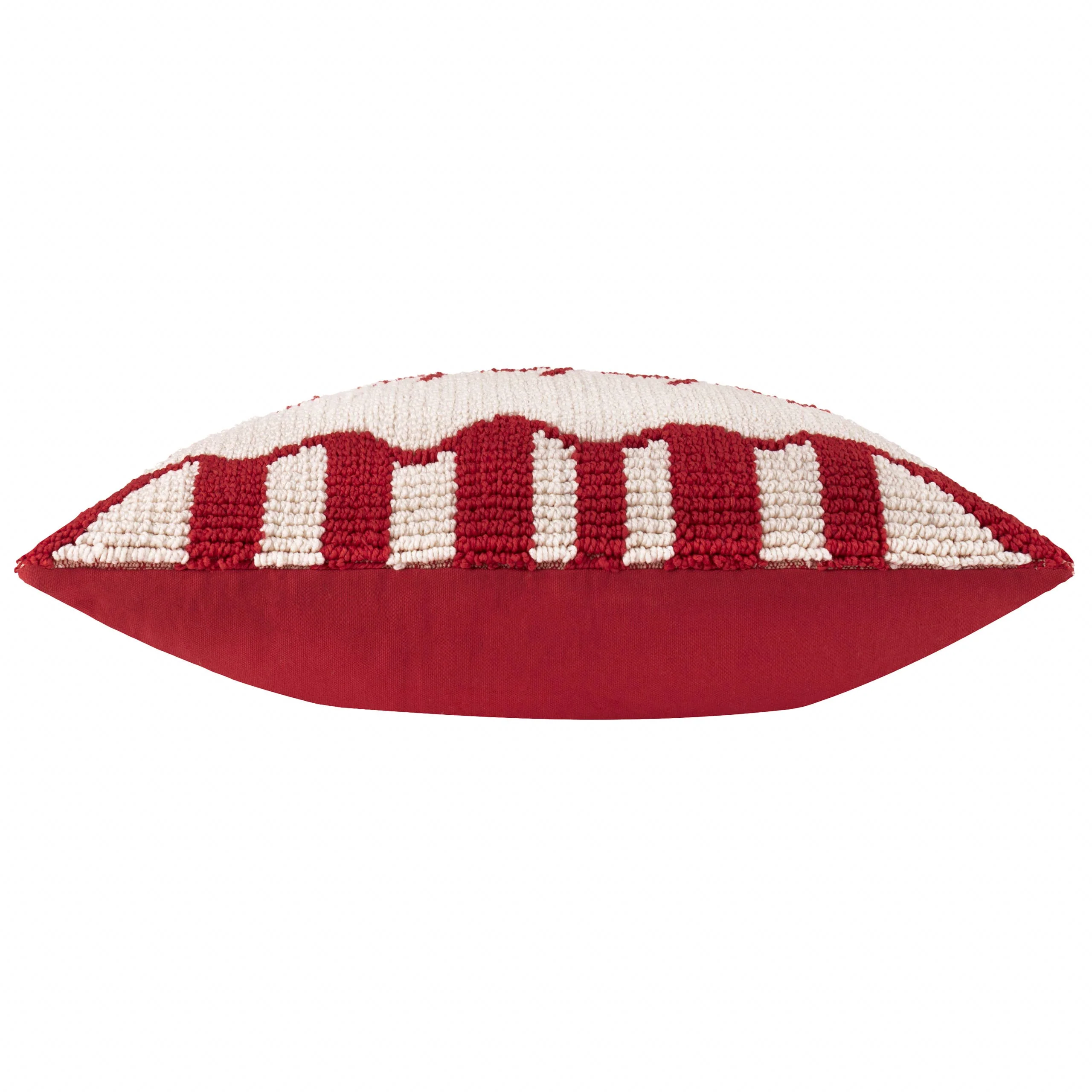Coussin Touffeté Candy Fa La La Rouge/Blanc: Rouge/Blanc / Garni en polyester / 30 x 50 cm - Image 3
