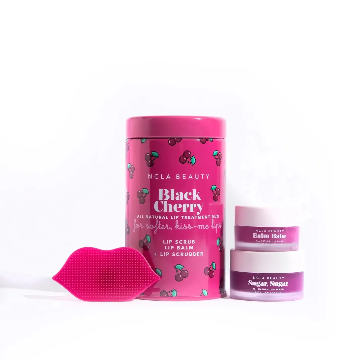 Ensemble de soins pour les lèvres Black Chery + brosse à lèvres - Image 3