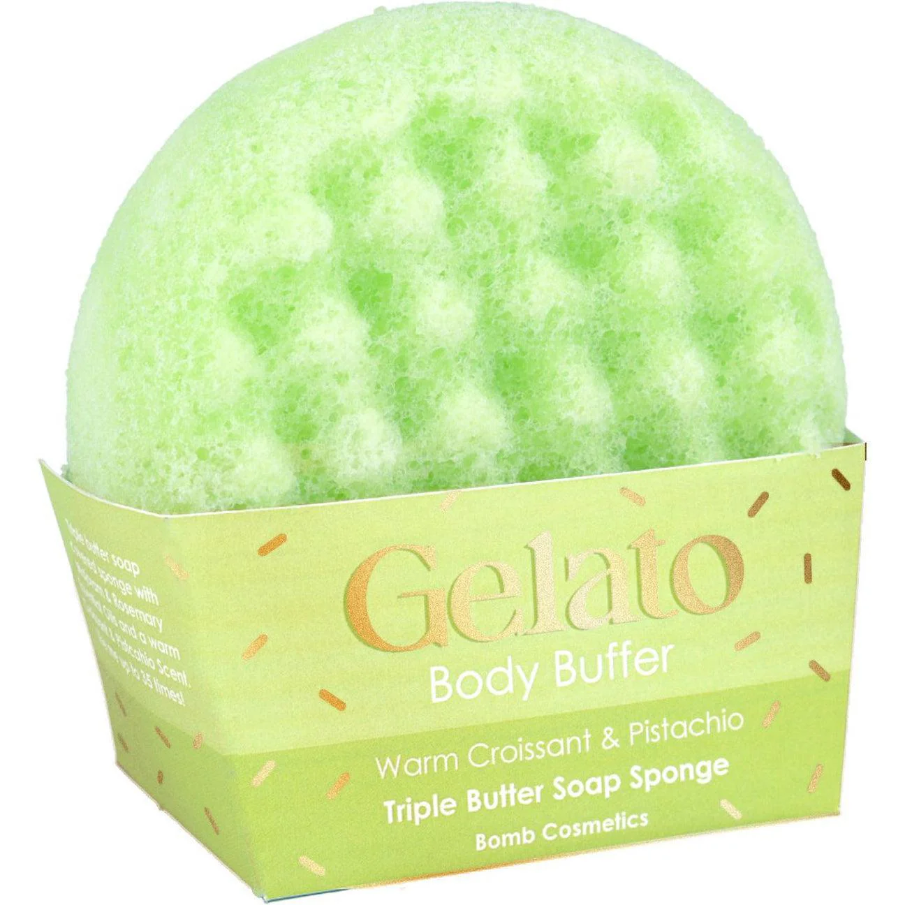 Eponde de douche infusée I Croissant & Pistachio