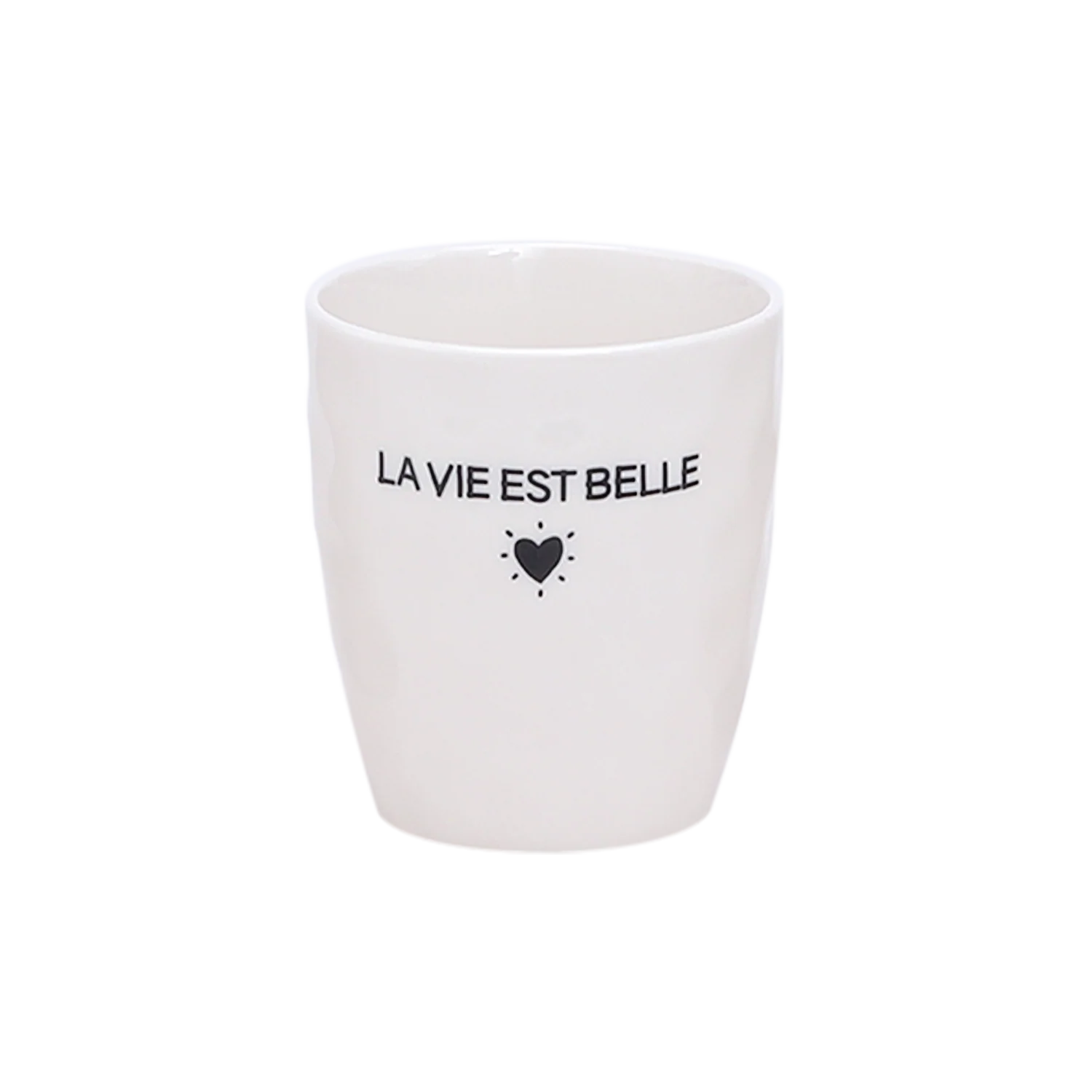 Gobelet message la vie est belle D7,3 H8,2cm