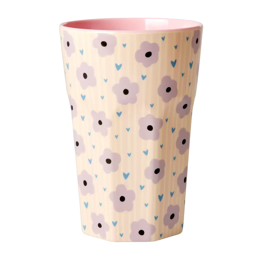 Grand gobelet en mélamine - Flower Print