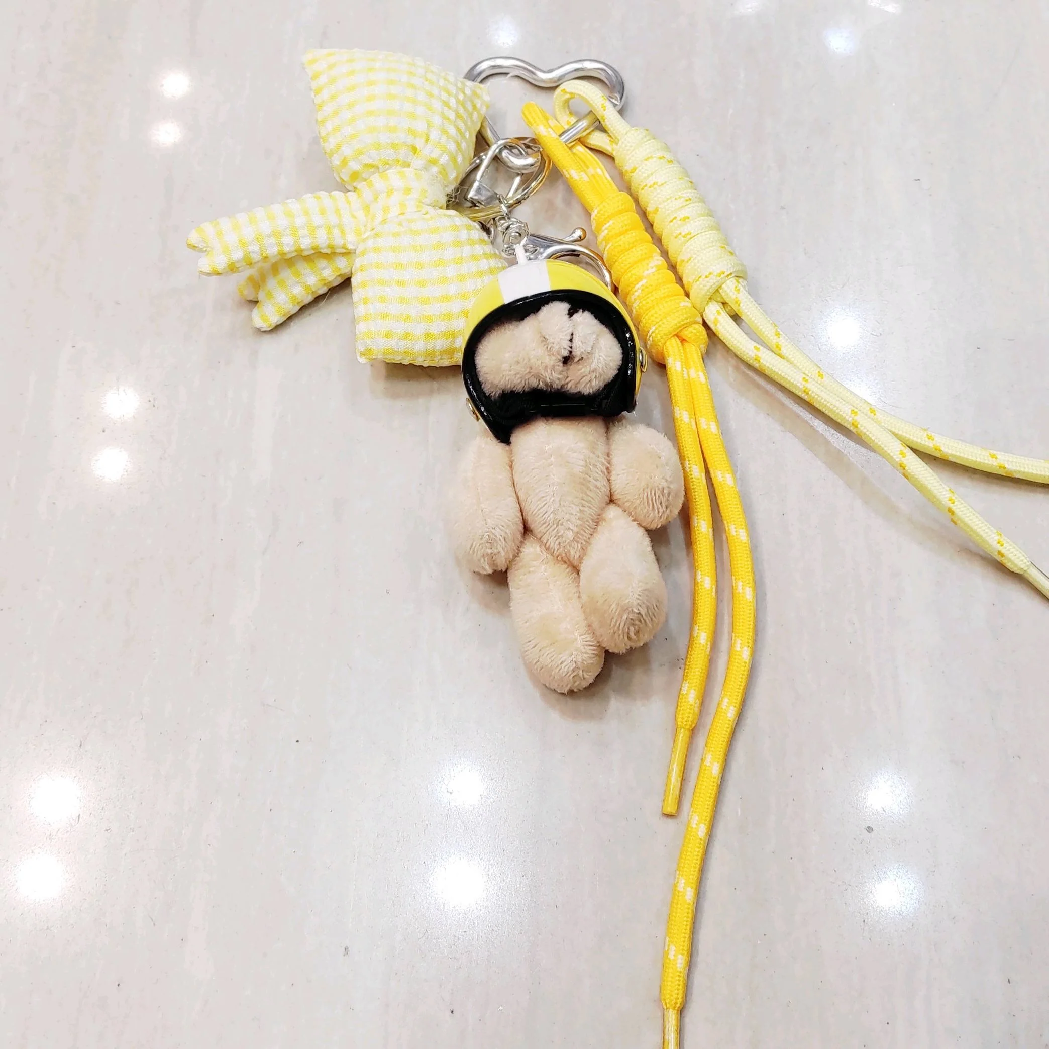 Grigri Sac I Ourson + noeud JAUNE