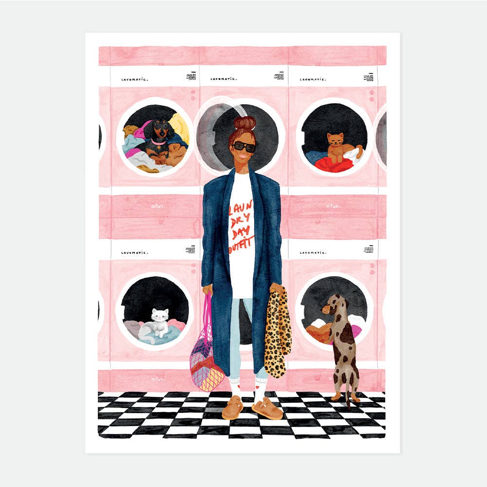 Jour de lessive - Affiche: Taille moyenne : 29,7 x 39,7 cm