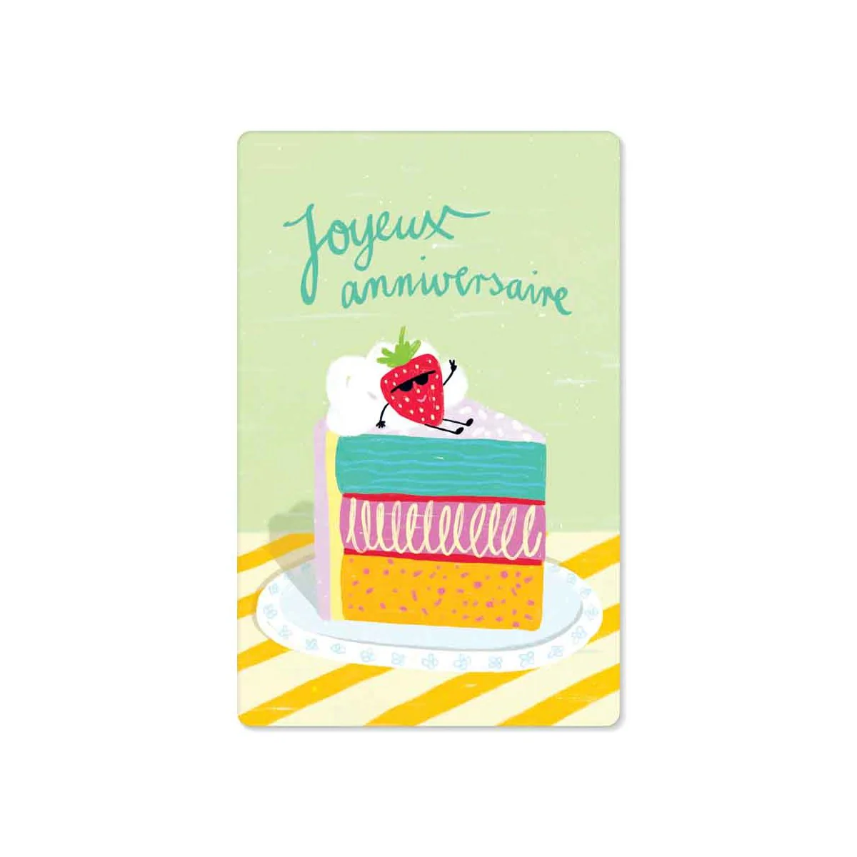 joyeux anniversaire strawberry cake