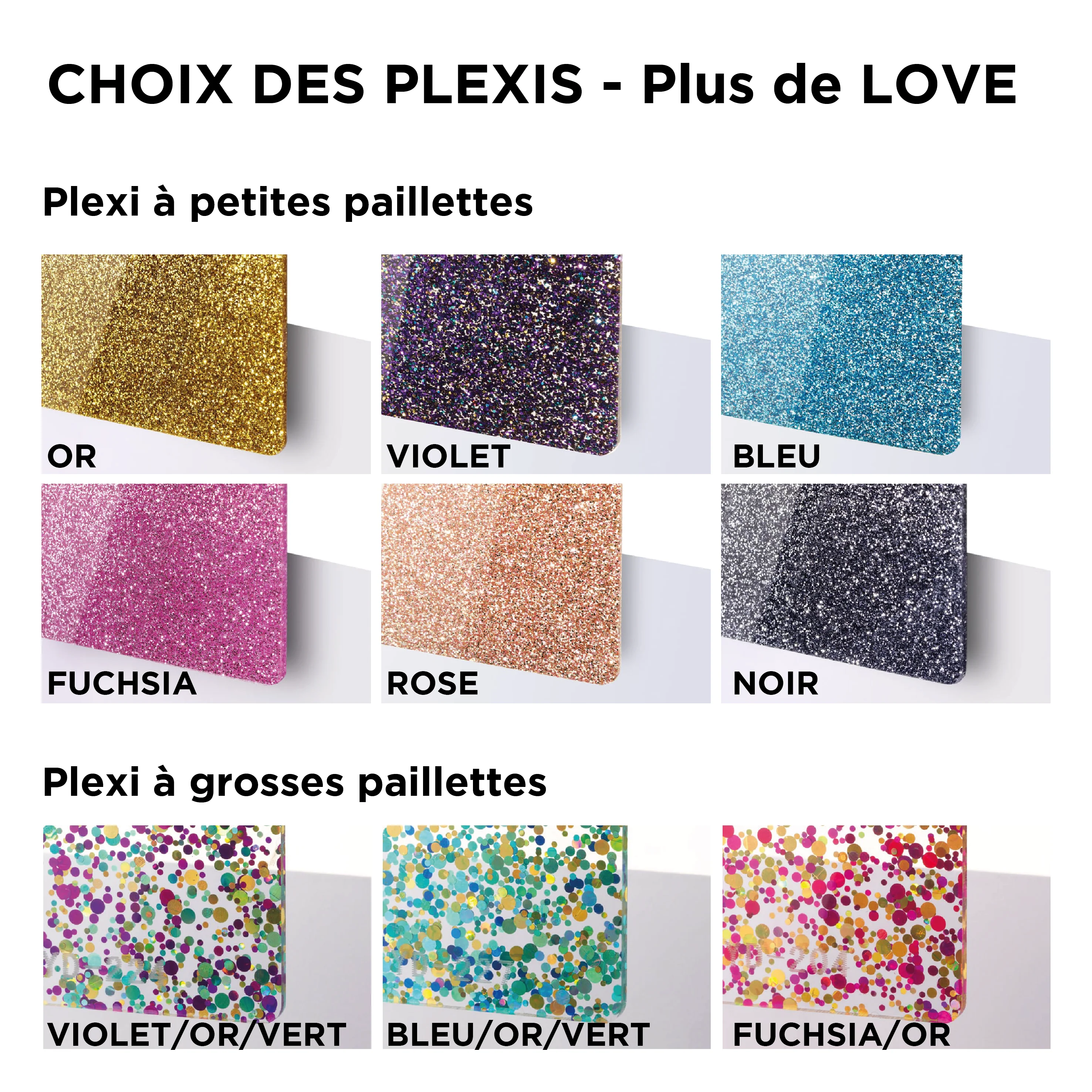 LOVE & APÉRO Porte-clés à paillettes Plus de Love: Or - Image 3