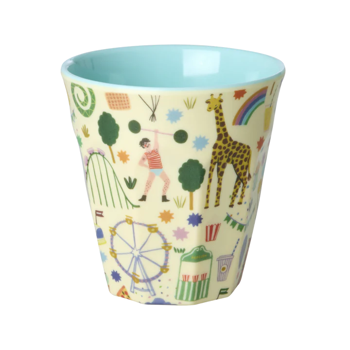 Melamine Cup with Fun Fair Print - Mint -

Medium - 250 ml