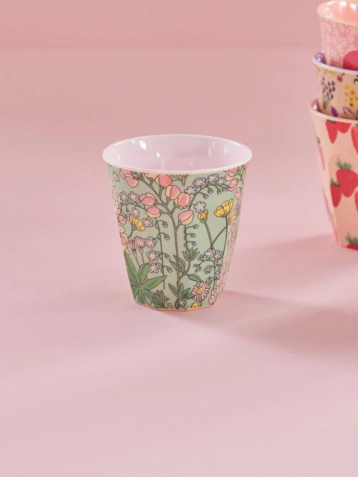 Melamine Cup with Lupin Print - Medium - 250 ml