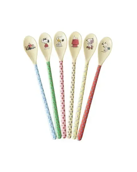 Melamine Latte Spoon Snoopy Prints - Single