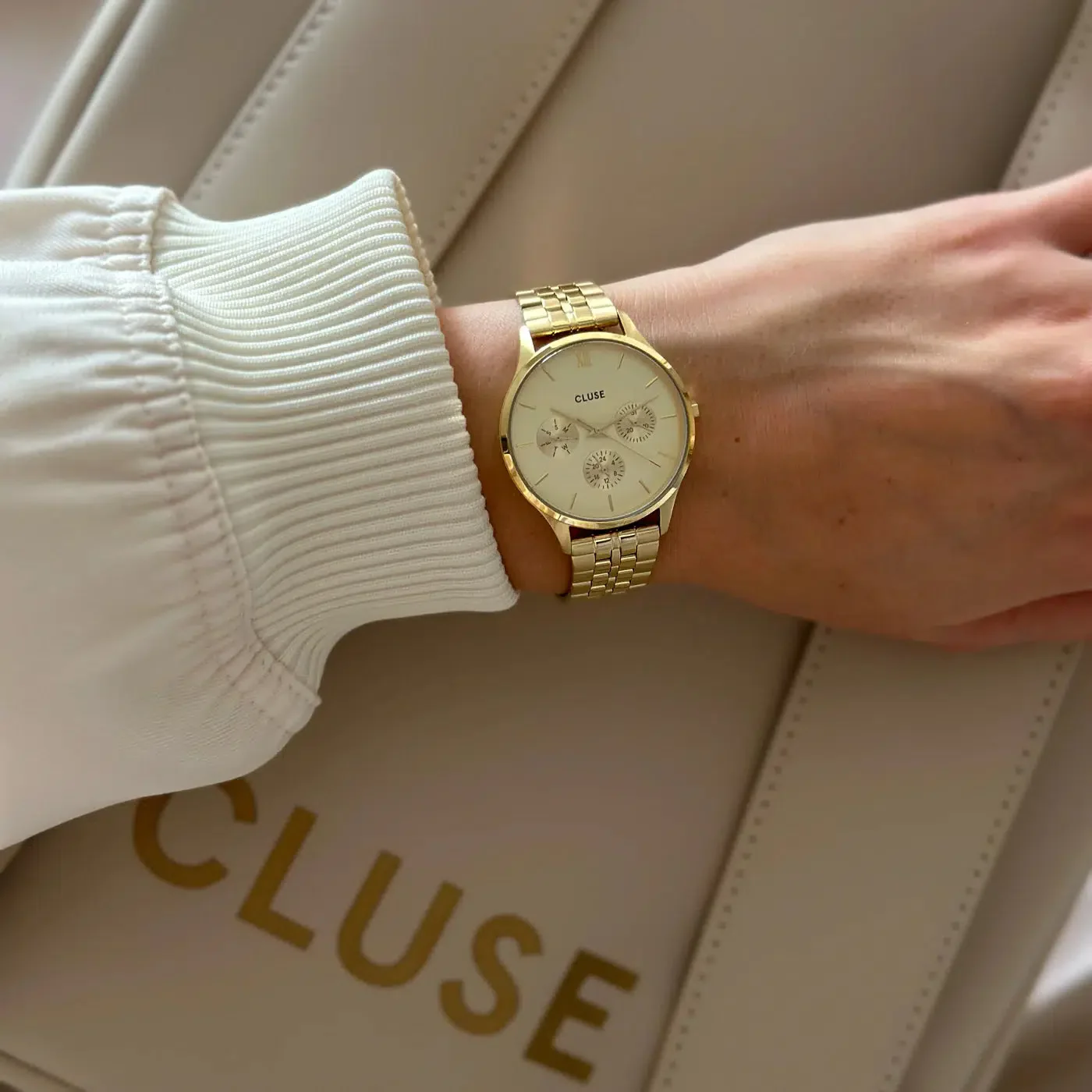 Minuit Multifunction Watch Steel, Full Gold colour - Image 7