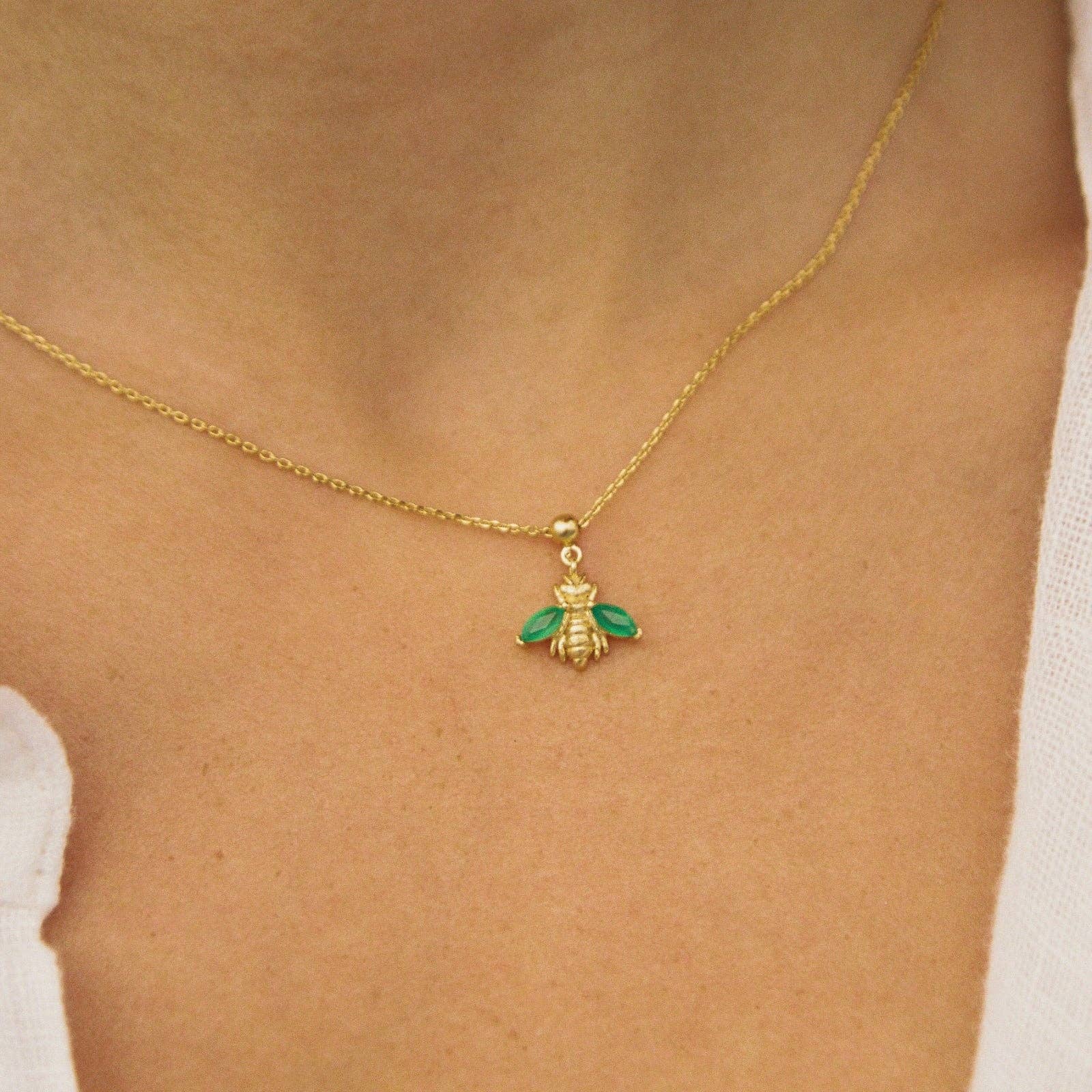 Miva Green Charm | Bijoux en or, cadeaux imperméables: Breloque seulement - Image 2