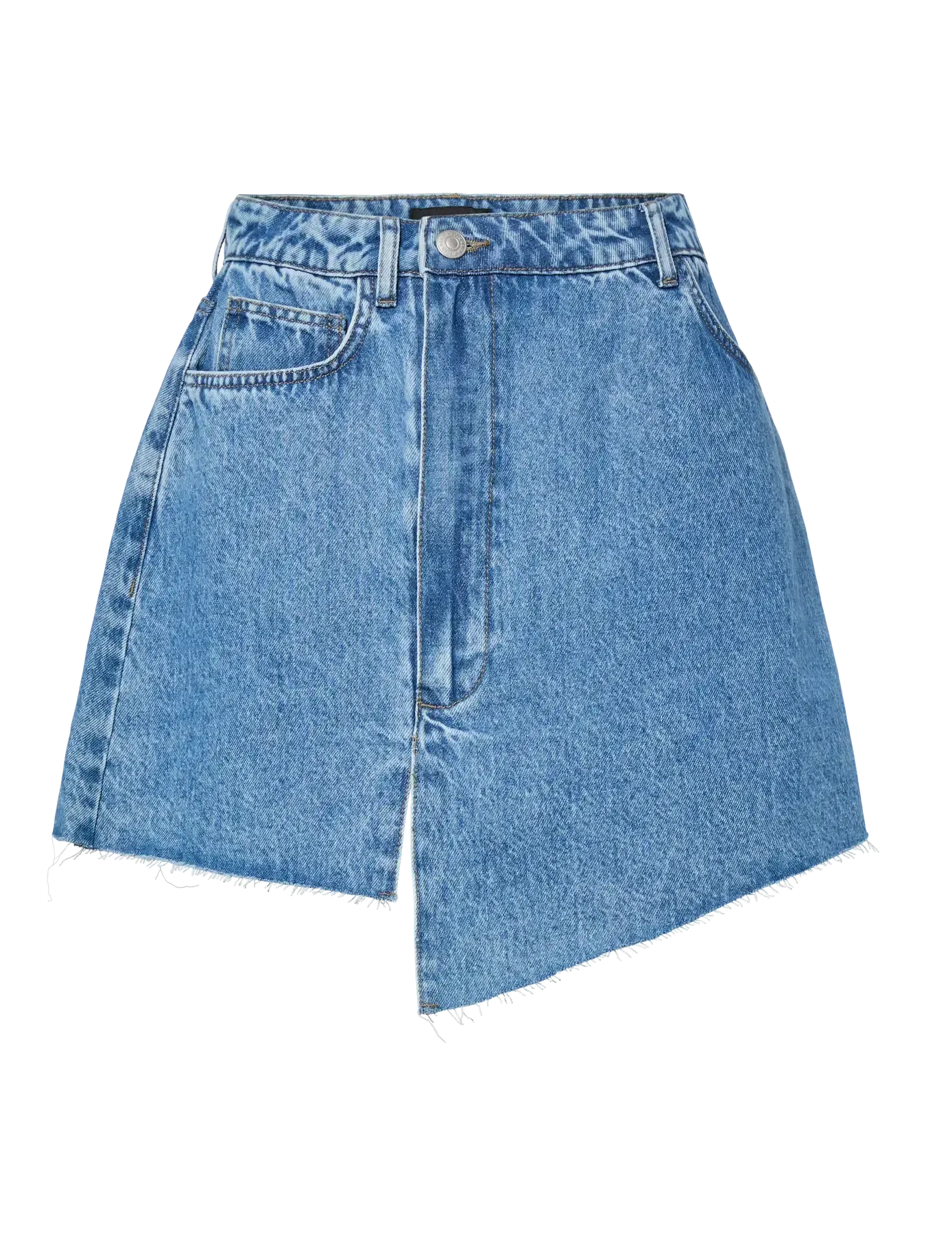 PCTASHA HW ASYMMETRIC DENIM SKIRT