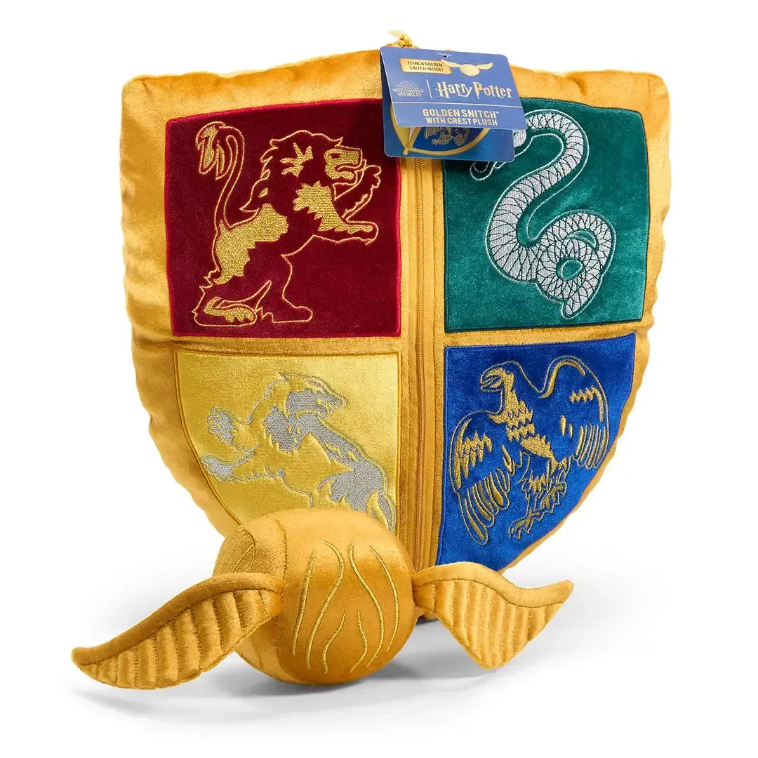 Peluche blason de Poudlard et Vif d’or - Harry Potter