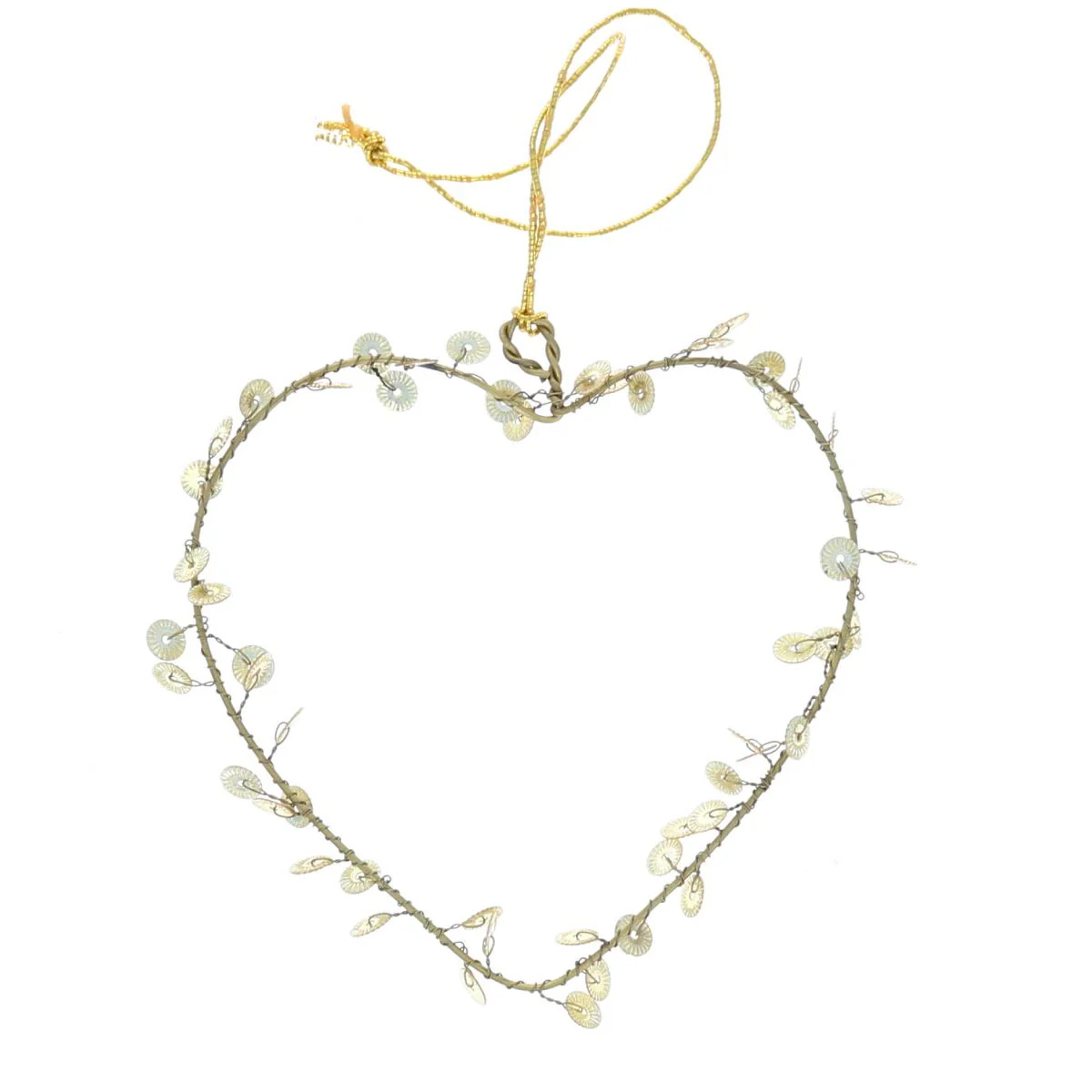Petite suspension coeur sequins